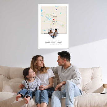 where we met map personalized gift with message card jewelry gift box romantic keepsake